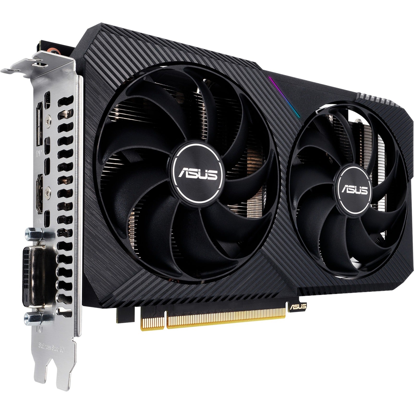 Asus geforce rtx 3050 dual v2 8gb gddr6 grafische kaart (lite hash rate, 1x displayport, 1x hdmi 2.1, dvi-d)