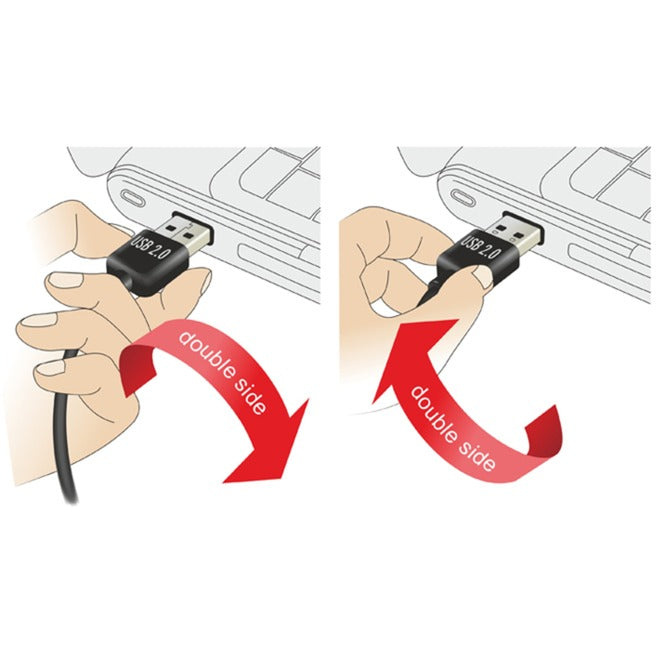 DeLOCK DeLOCK EASY-USB-A 2.0 mannelijk > EASY-USB Micro-USB-B 2.0 mannelijk