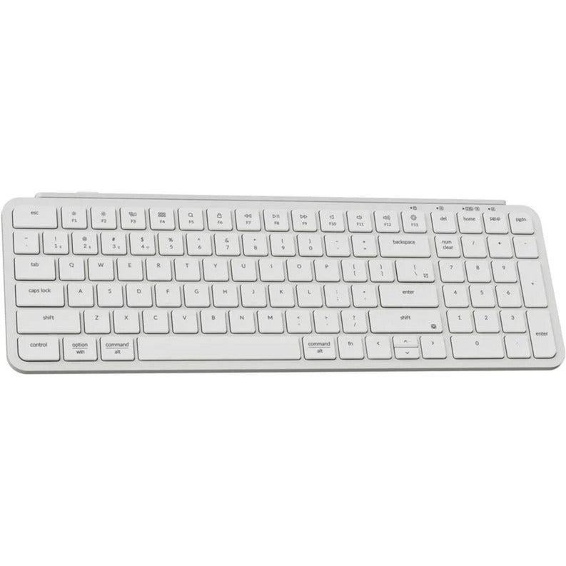 Keychron b2 pro-k8 toetsenbord (wit (mat), us lay-out (qwerty), scissor switches, 96%, abs keycaps, 2.4 ghz | bluetooth | usb)