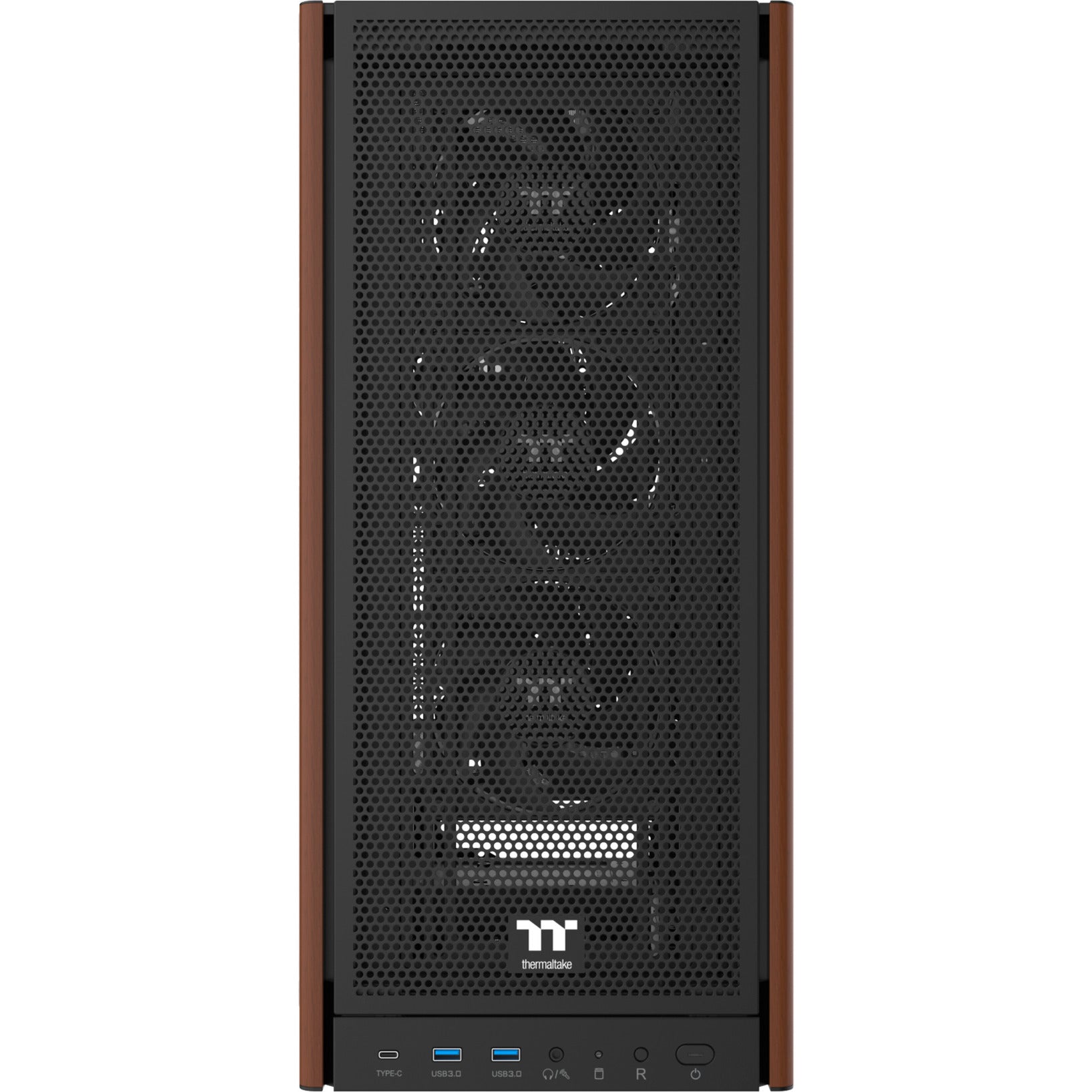 Thermaltake s370 ws midi tower behuizing (zwart | 2x usb-a | 1x usb-c | tempered glass)