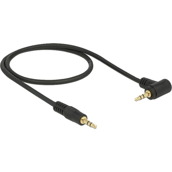 Delock 3.5 mm male > 3.5 mm male cable (black, 0.5 meter)