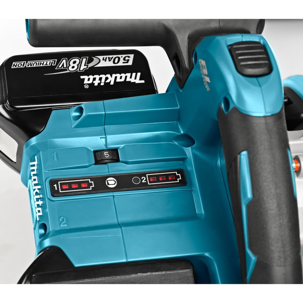 Makita dsp600zj2 accu invalzaag lxt 2x18v met geleiderail en tas | zonder accu's en lader