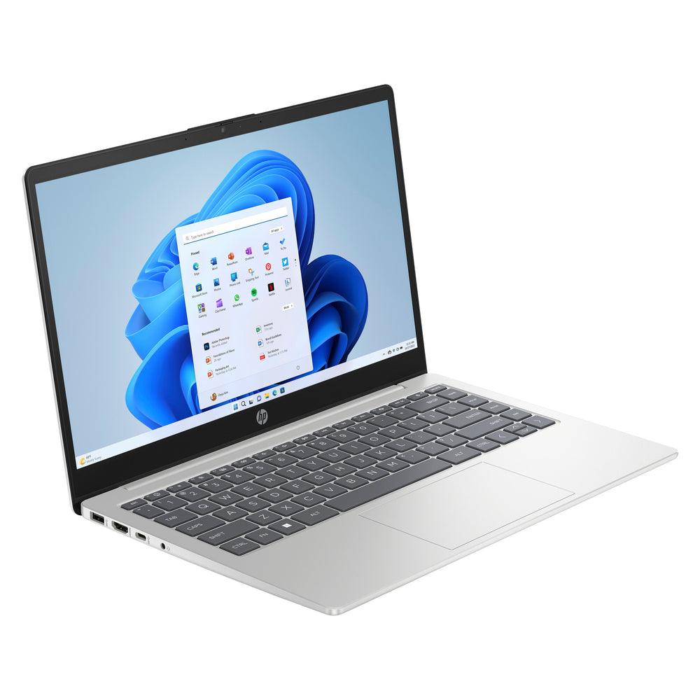 Hp 14-em0065nd (bn6k7ea) 14 laptop (zilver | ryzen 5 7520u | radeon 610m | 16 gb | 512 gb ssd)