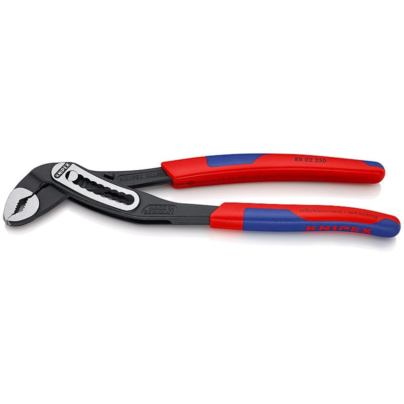 Knipex alligator waterpomptang 8802250 zweedse- waterpomp-tang (rood blauw, 250 mm)