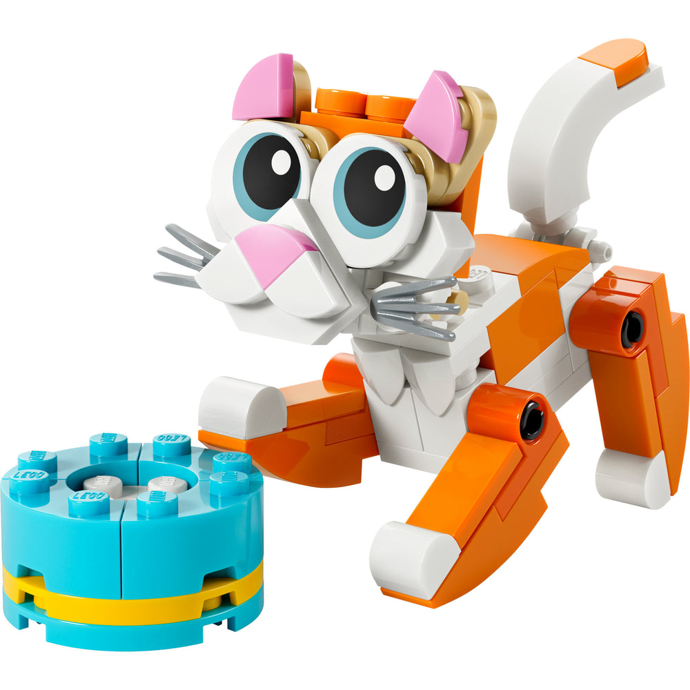Lego 30714 bag oranje kat | 10 stuks