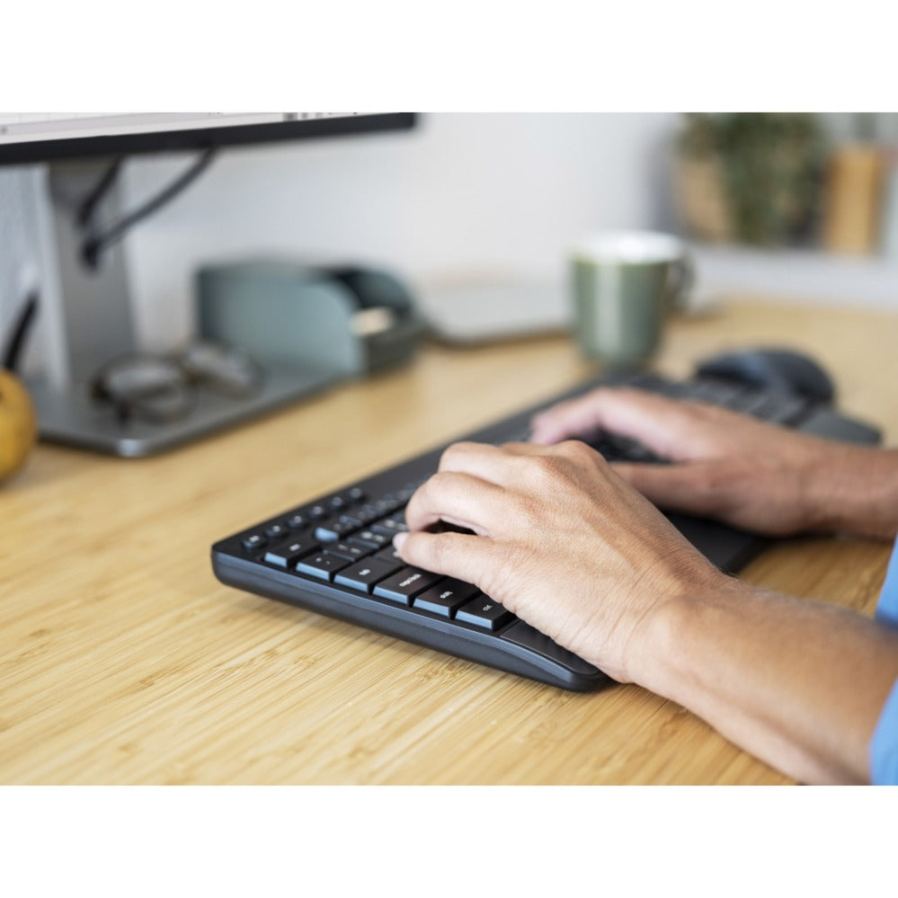 Trust trezo comfort draadloze toetsenbord- en muisset desktopset (zwart, us lay-out (qwerty), 100%)