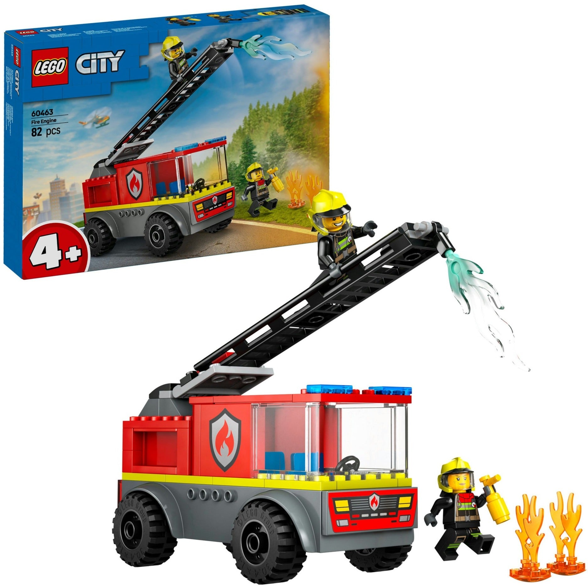 Lego city brandweerladderwagen met figuurtjes - 60463