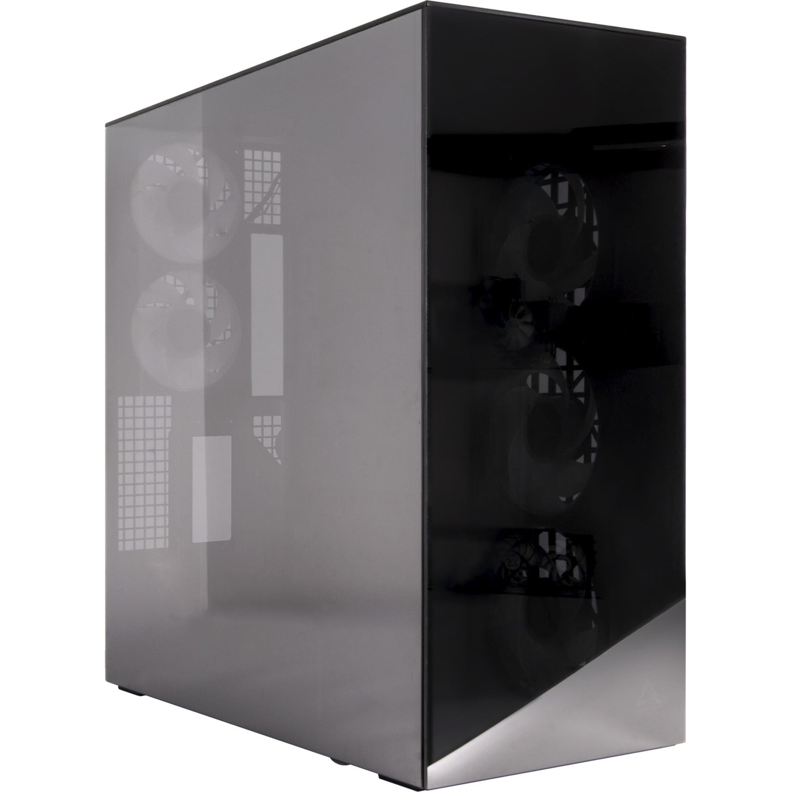 Arctic xtender vg midi tower behuizing (zwart | 2x usb-a | 1x usb-c | rgb | tempered glass)
