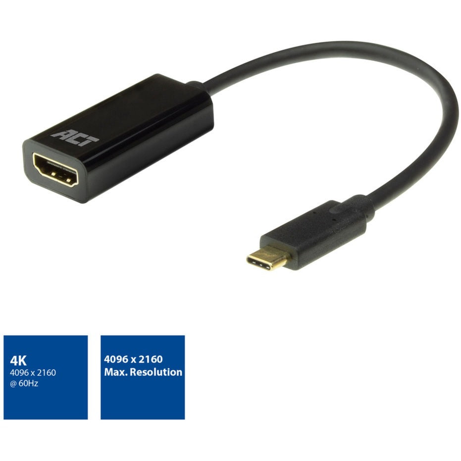 ACT Connectiviteit Connectiviteit USB-C naar HDMI vrouwelijke adapter