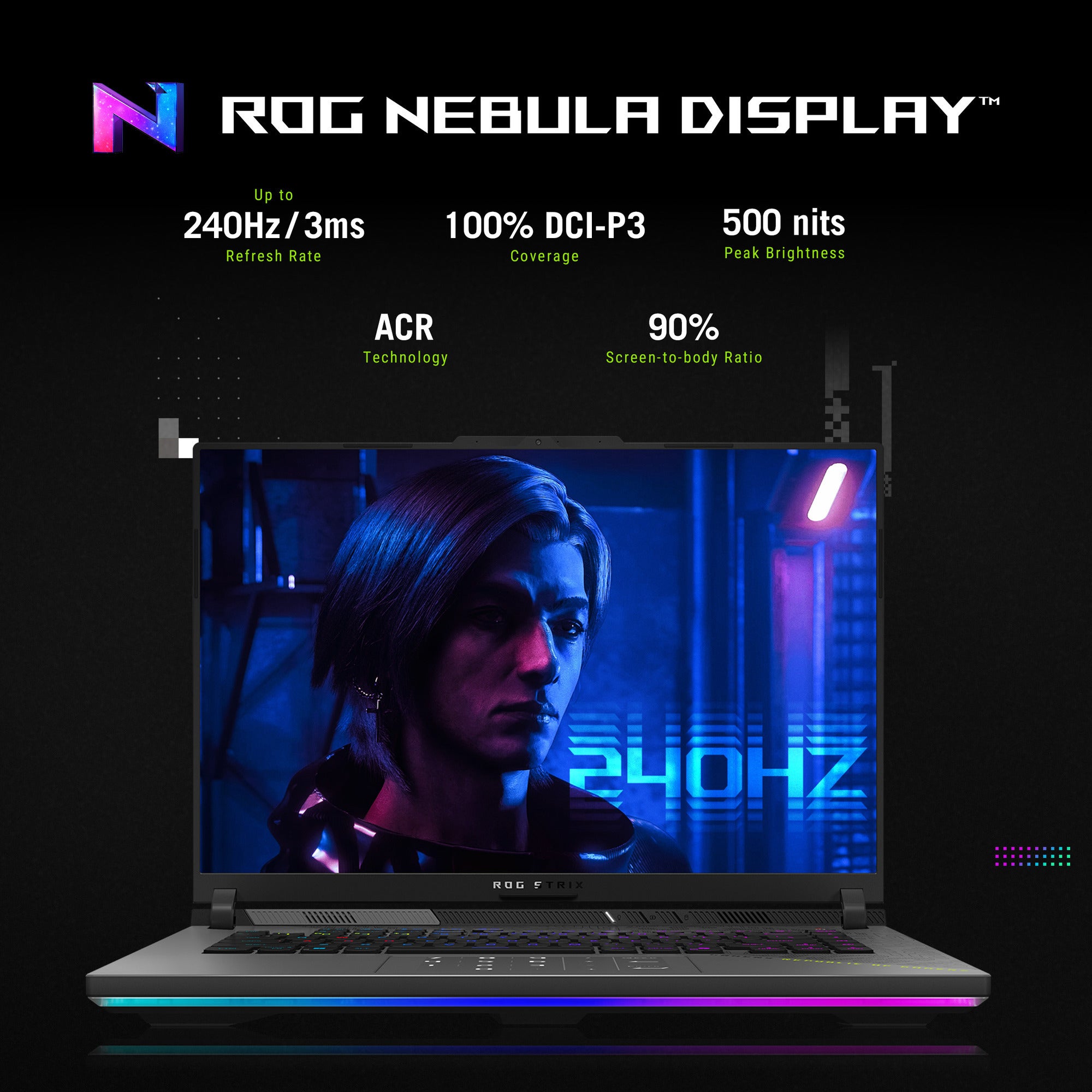 Asus rog strix g16 g614pp-s5032w 16 gaming laptop (grijs | r9 8940hx | rtx 5070 | 16 gb | 1 tb ssd)