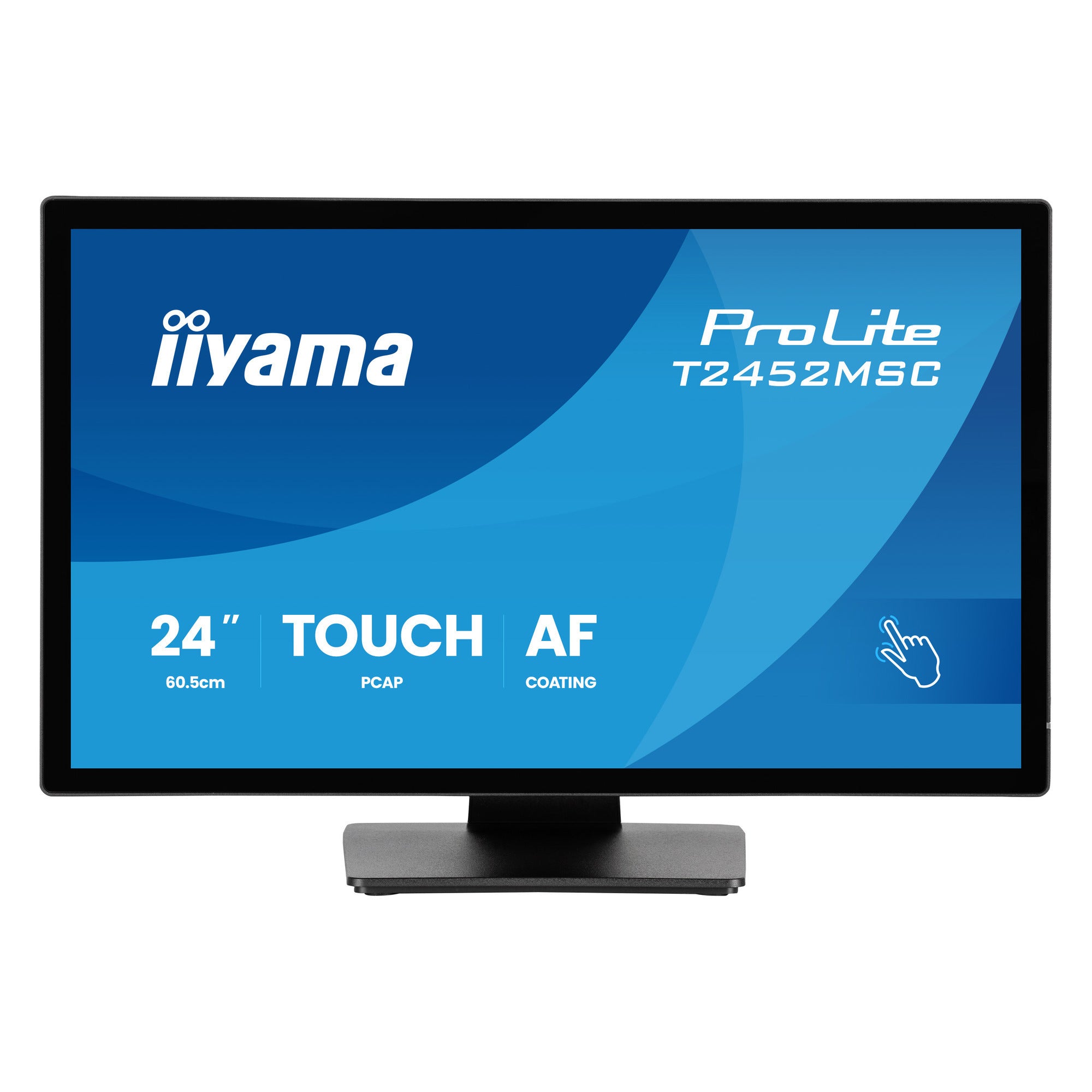 Iiyama prolite t2452msc-b2 24 touchscreen monitor (zwart, hdmi, displayport, usb, audio, touch, 120hz )