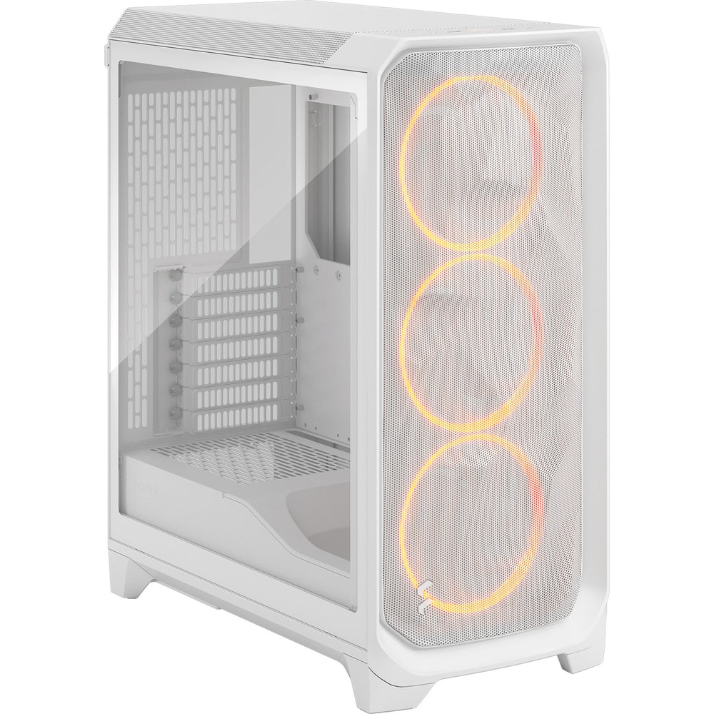 Fractal design meshify 3 rgb midi tower behuizing (wit | 2x usb-a | 1x usb-c | rgb | tempered glass)