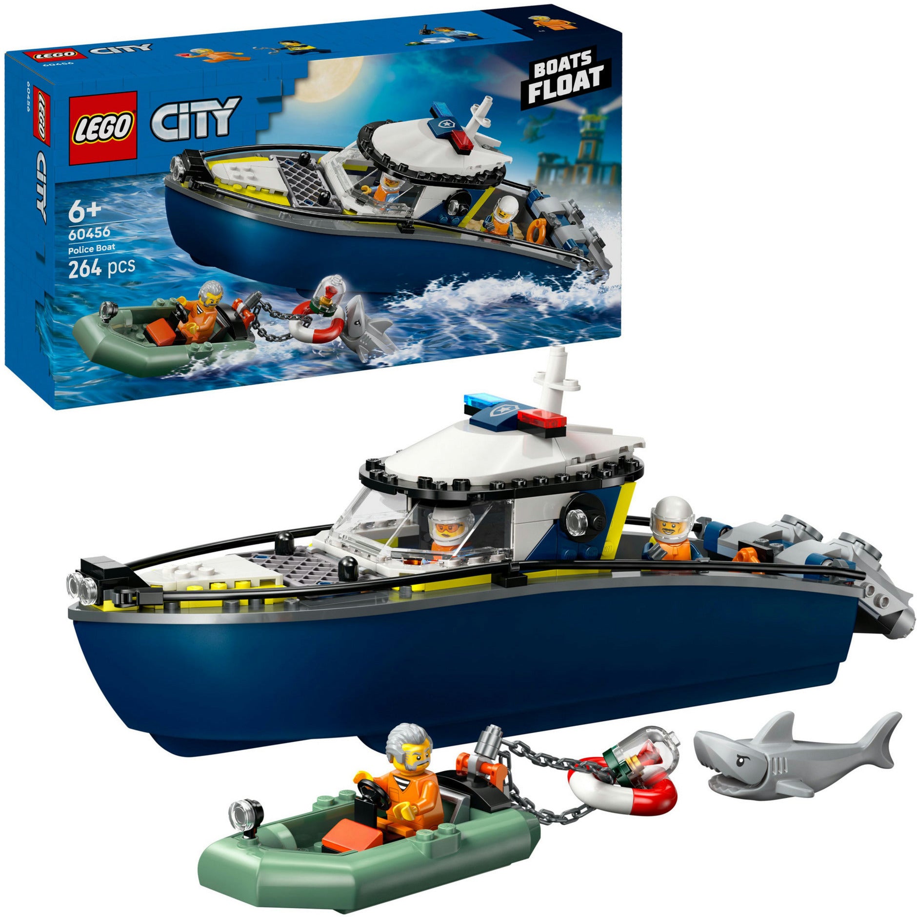 Lego 60456 stadspolitie achtervolging met politieboot