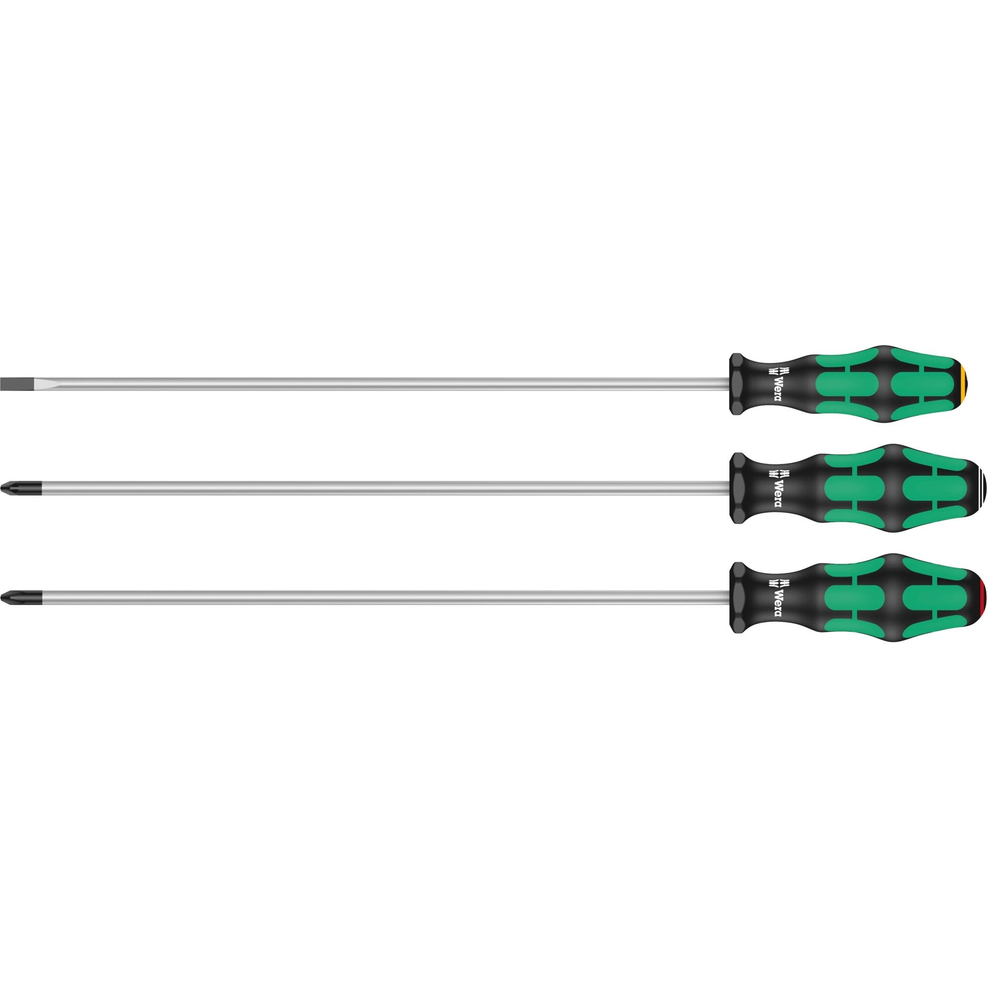 Wera 335 350 355 3 schraubendrehersatz schroevendraaier (zwart groen, 6-delig)