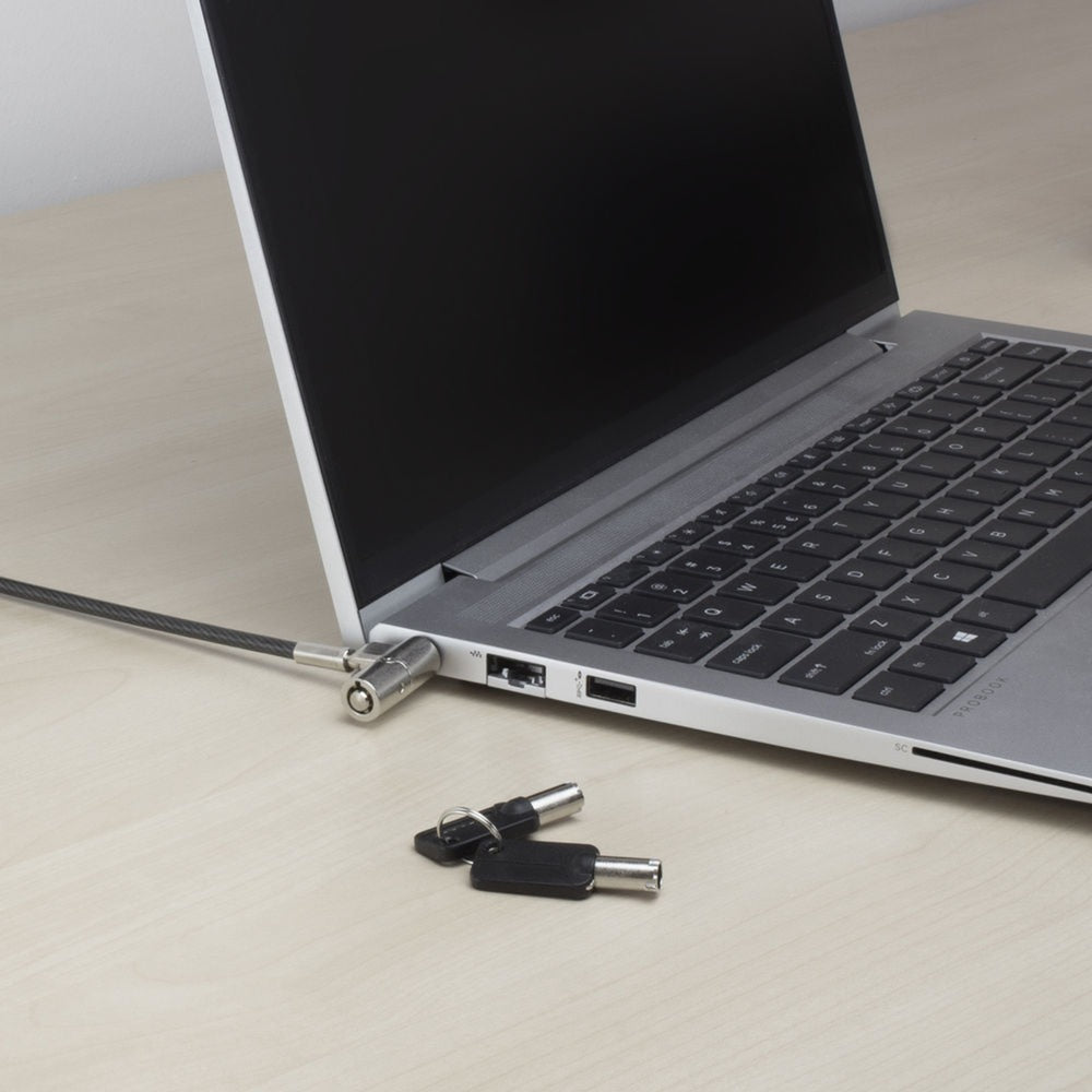 Act connectivity nano laptopslot met sleutels diefstalbeveiliging (grijs, 2 meter)