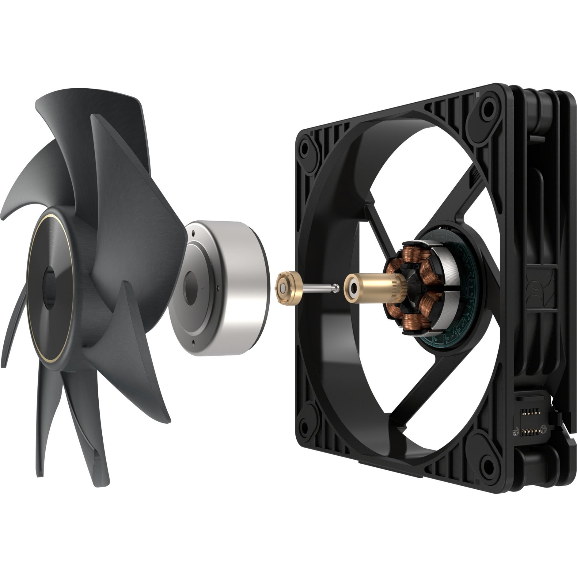 Asus proart pf120 fan - triple pack case fans (zwart, 3 stuks, 120 x 120 x 28 mm, 3 stuks)