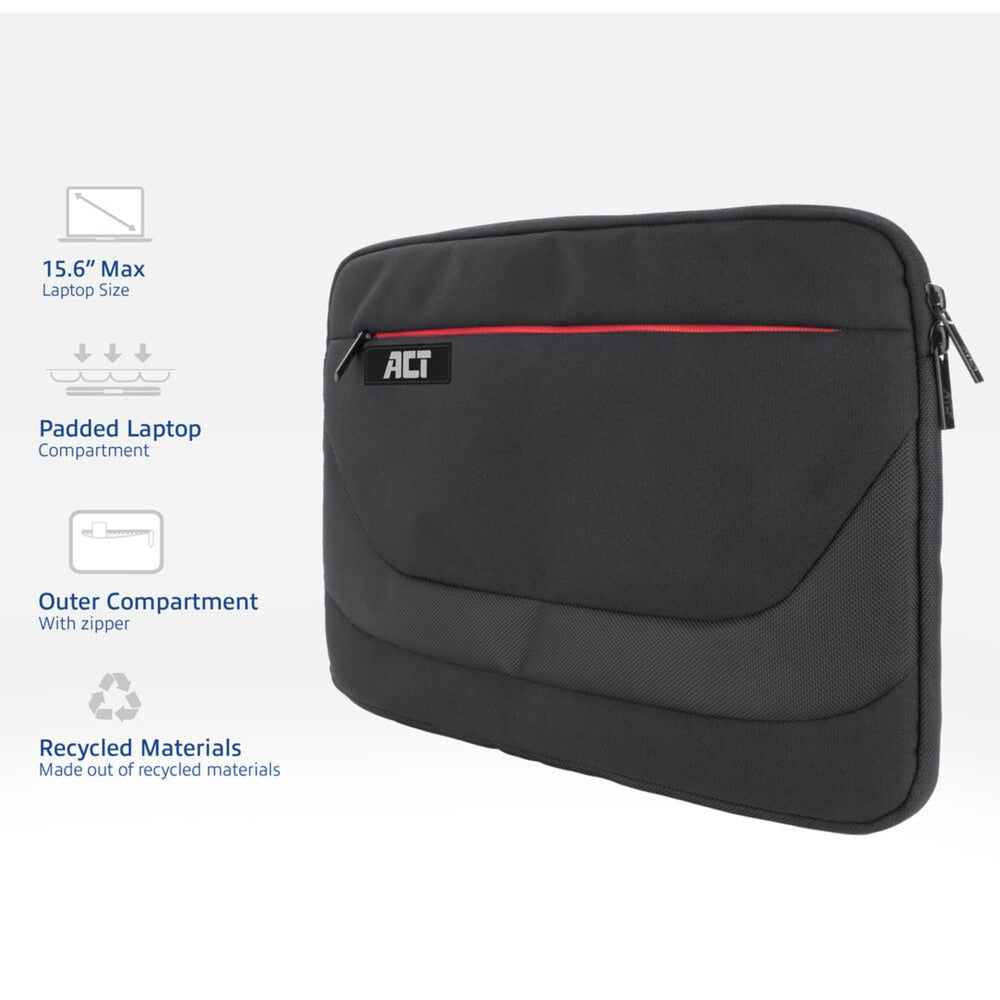Act laptophoes suburb ac8585 15,6 “ polyester zwart