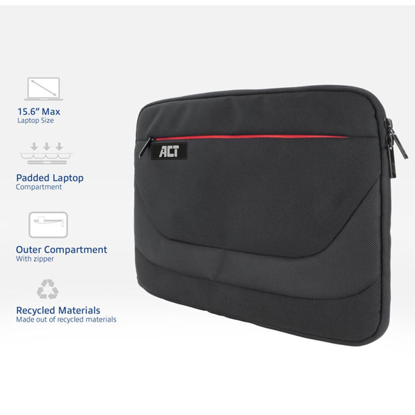 Act laptophoes suburb ac8585 15,6 “ polyester zwart