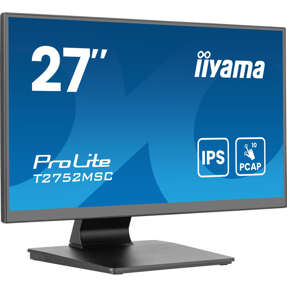 Iiyama prolite t2752msc-b1ag 27 touchscreen monitor (zwart, hdmi, displayport, 2x usb-a, usb-b)
