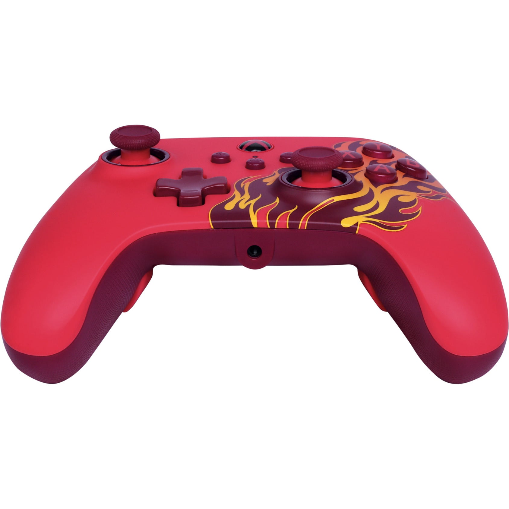Powera advantage controller met kabel voor de xbox series x|s - rood vuur (rood, xbox series x|s, xbox one, pc)