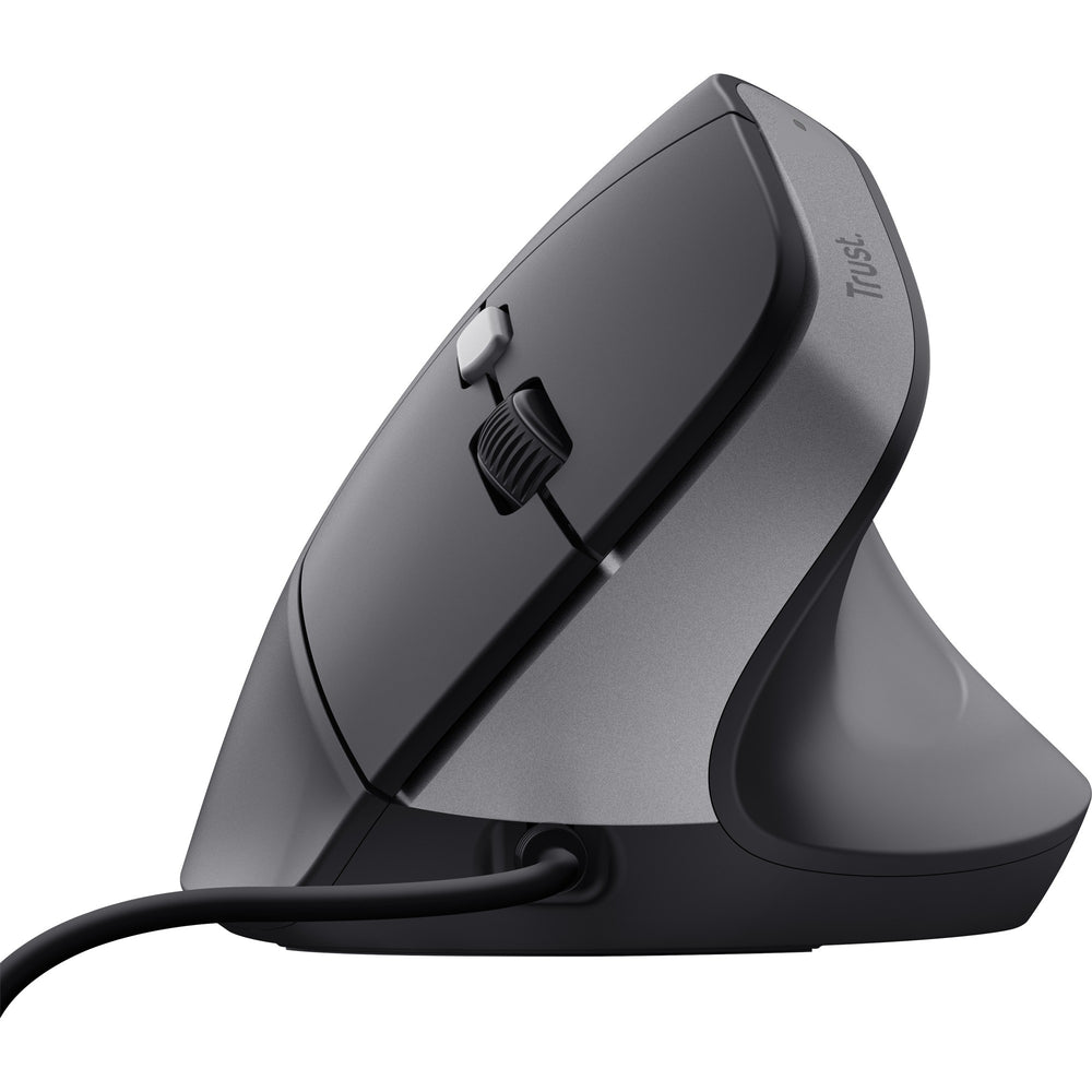 Trust bayo ii bedrade ergonomische muis (zwart, 800 dpi - 2400 dpi)