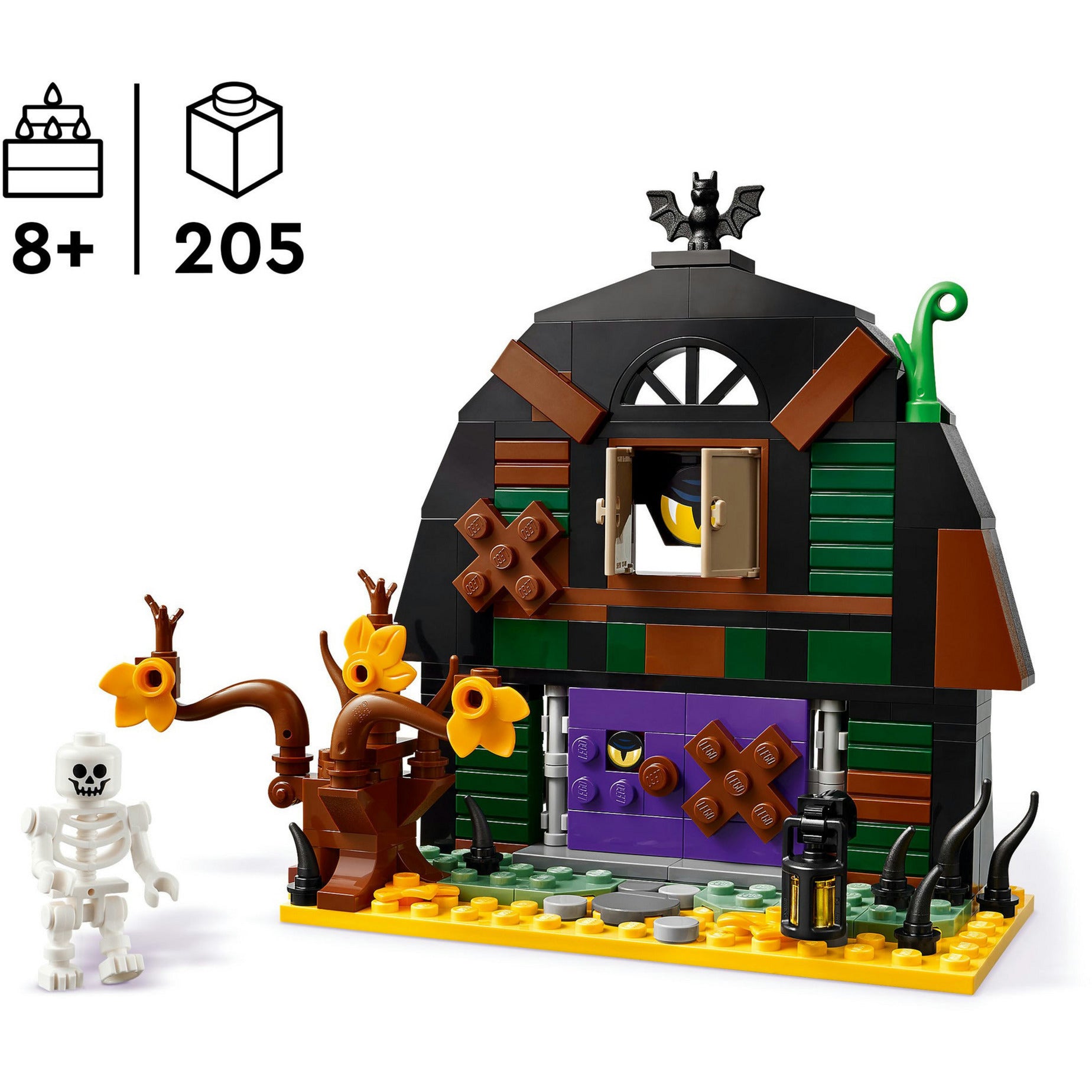 Lego iconic - halloweenschuur constructiespeelgoed (40721)