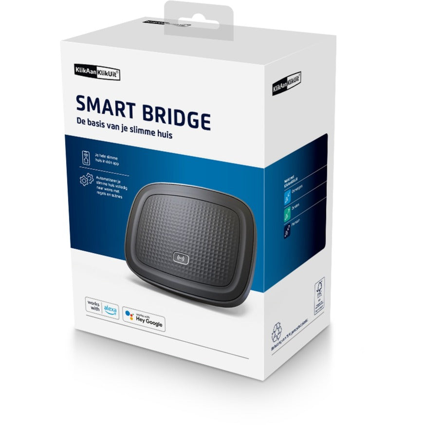 Klikaanklikuit smart bridge - central control with Android iOS app - compatible with Google Assistant, Amazon Alexa, Apple HomeKit - Wi-Fi