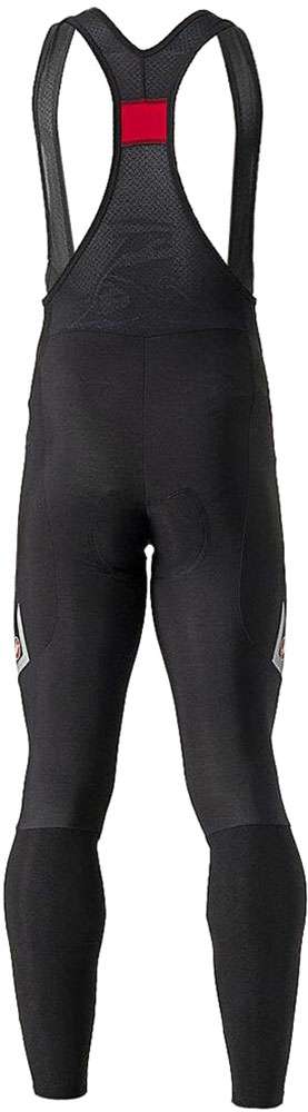 Castelli velocissimo 5 - bib tights with pad black silver reflex
