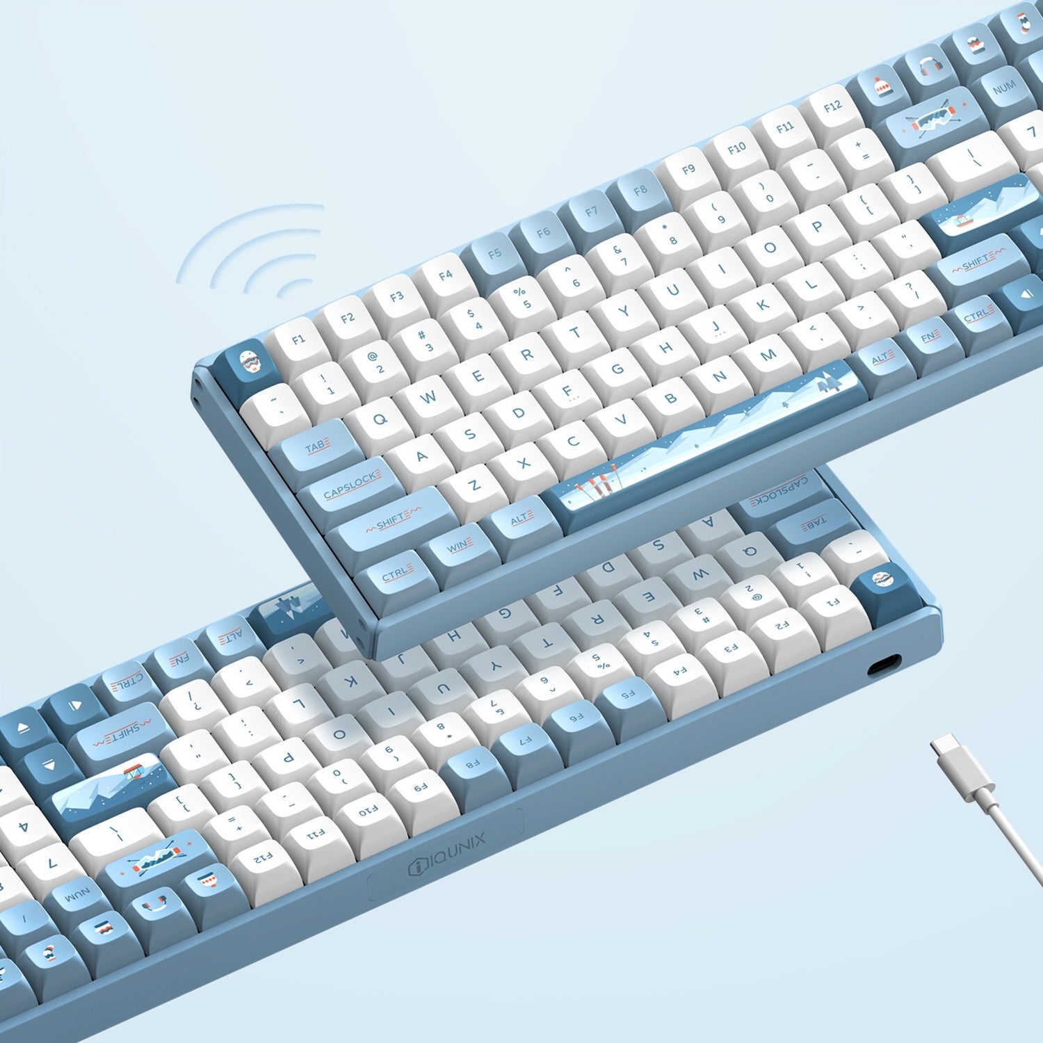 Iqunix F97 Wintertide Draadloos Mechanisch Toetsenbord