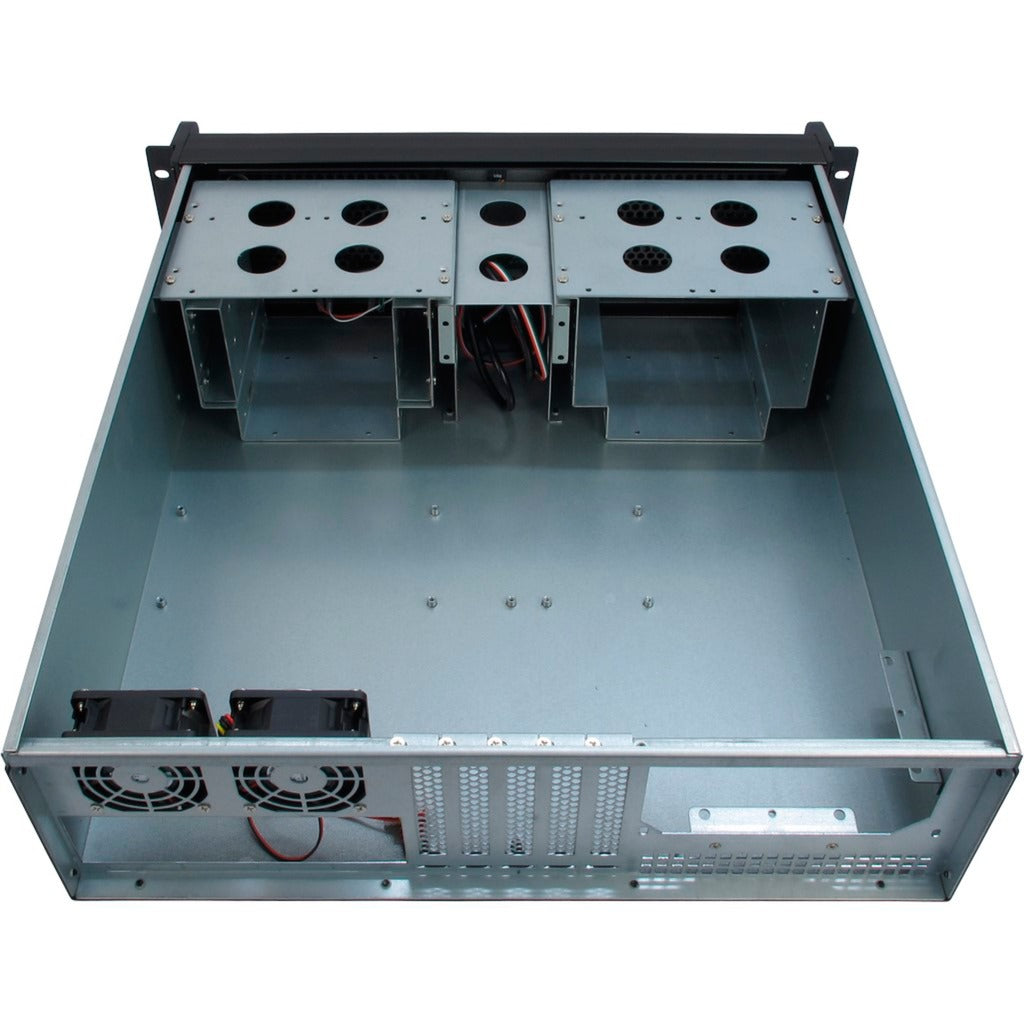 Inter-tech 3u-3098-s rack behuizing (zwart | 2x usb-a)