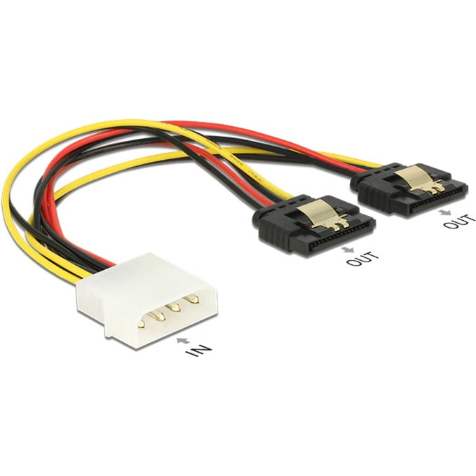 DeLOCK Molex 4-pin male > 2 x SATA 15-pin
