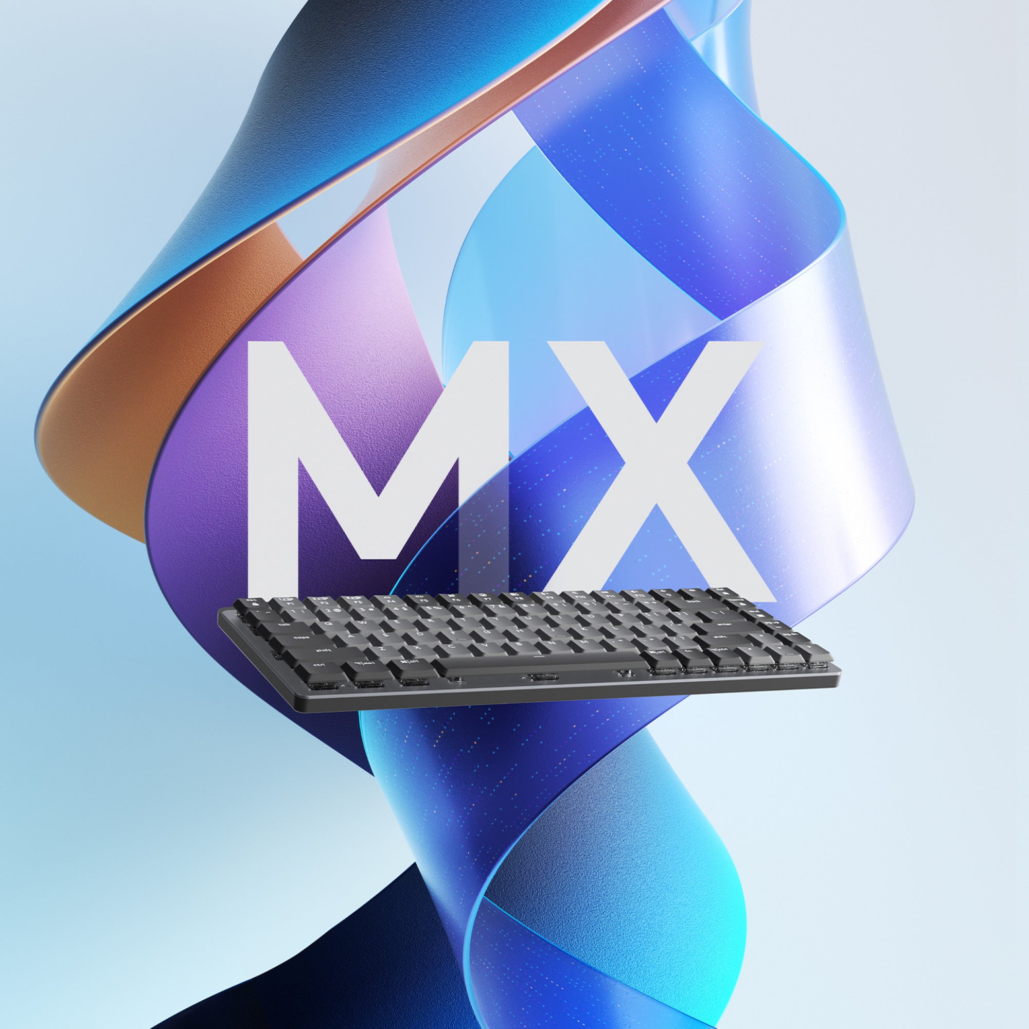 Logitech mx mechanical mini toetsenbord (zwart, us-international lay-out (qwerty), gl tactile, 80% (tkl), bluetooth)