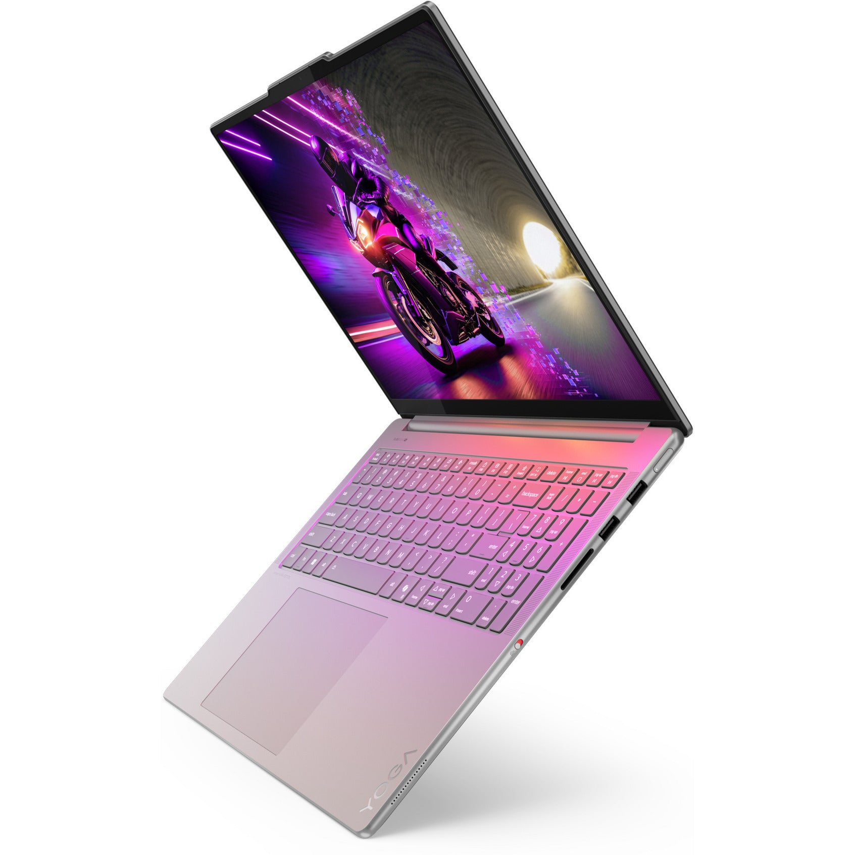 Lenovo yoga pro 9 16iah10 (83l00077mh) aura edition 16 laptop (grijs | core ultra 7 255h | rtx 5070 | 32 gb | 1 tb ssd)