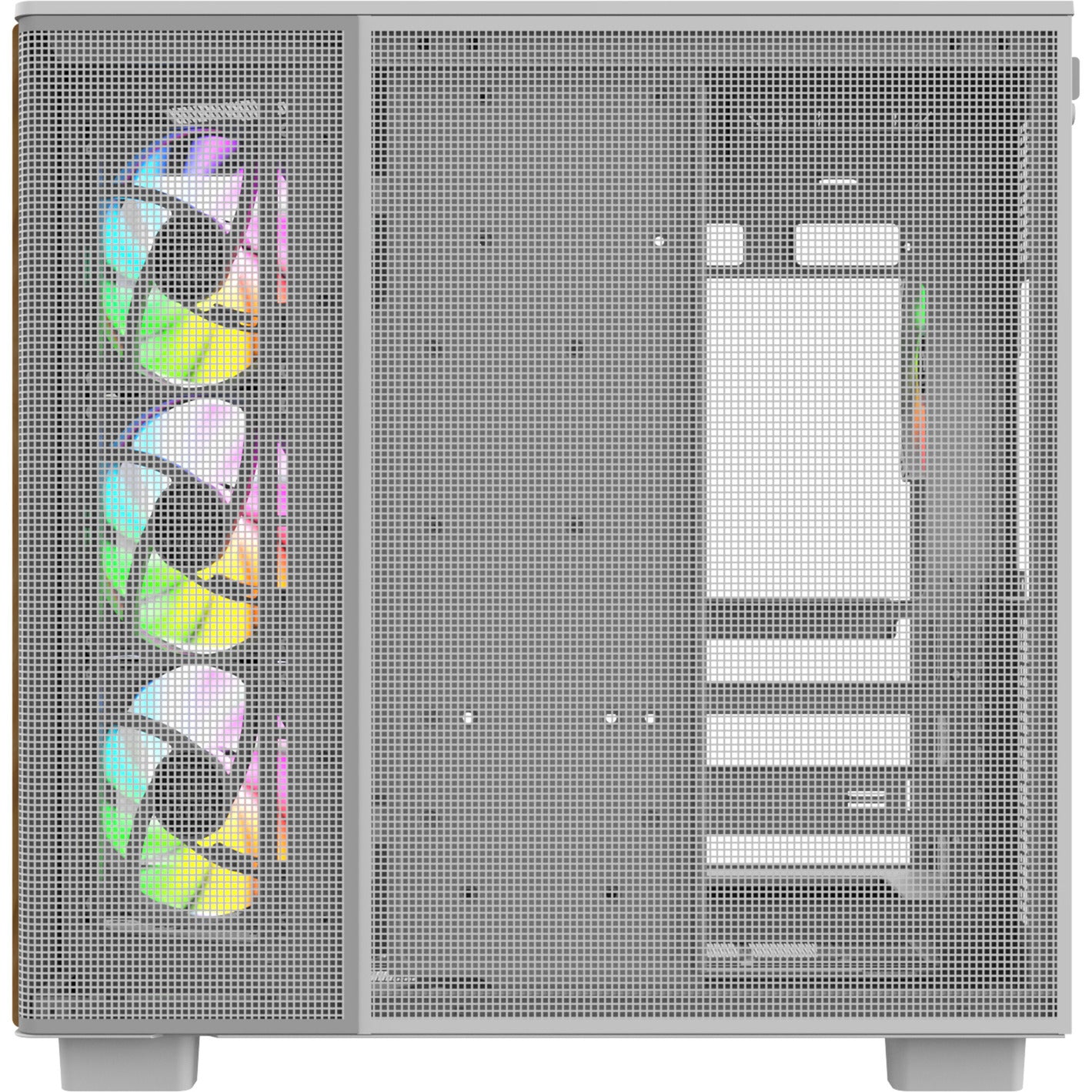 Thermaltake view 380 xl ws argb midi tower behuizing (wit houtkleur | 2x usb-a | 1x usb-c | rgb | tempered glass)