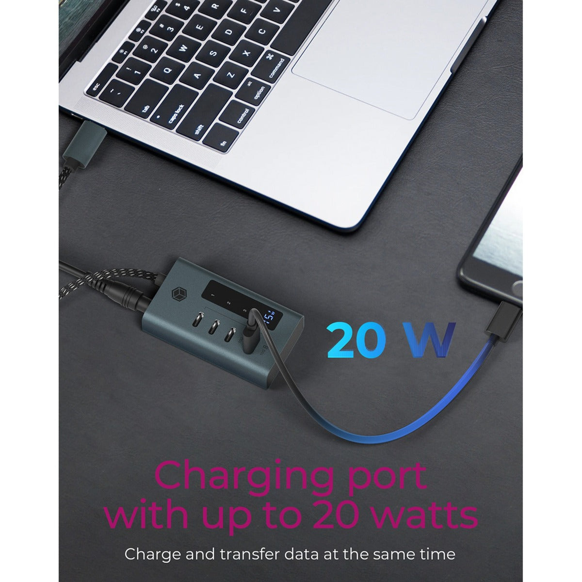 ICY BOX ICY BOX IB-HUB1454-C31 4-poorts USB 3.2 Gen 2 Type-C hub