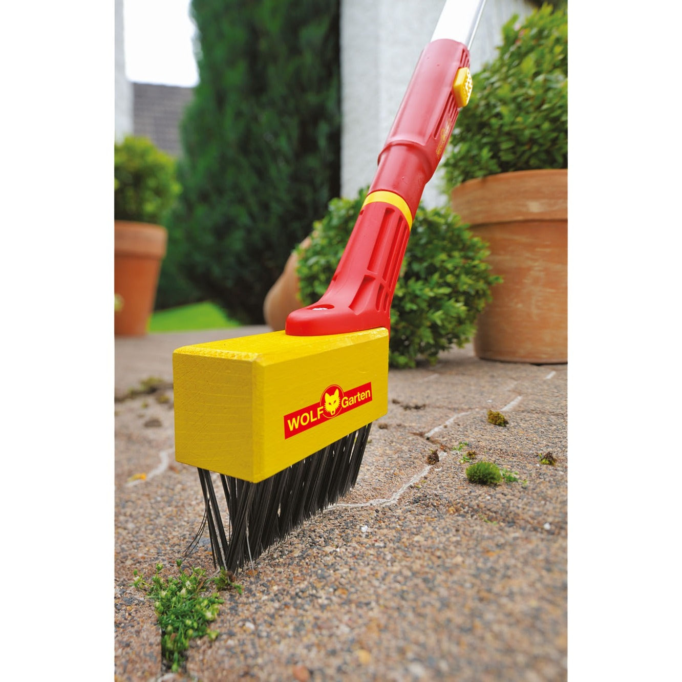 Wolf-garten multi-star fb-m voegenborstel (rood geel)