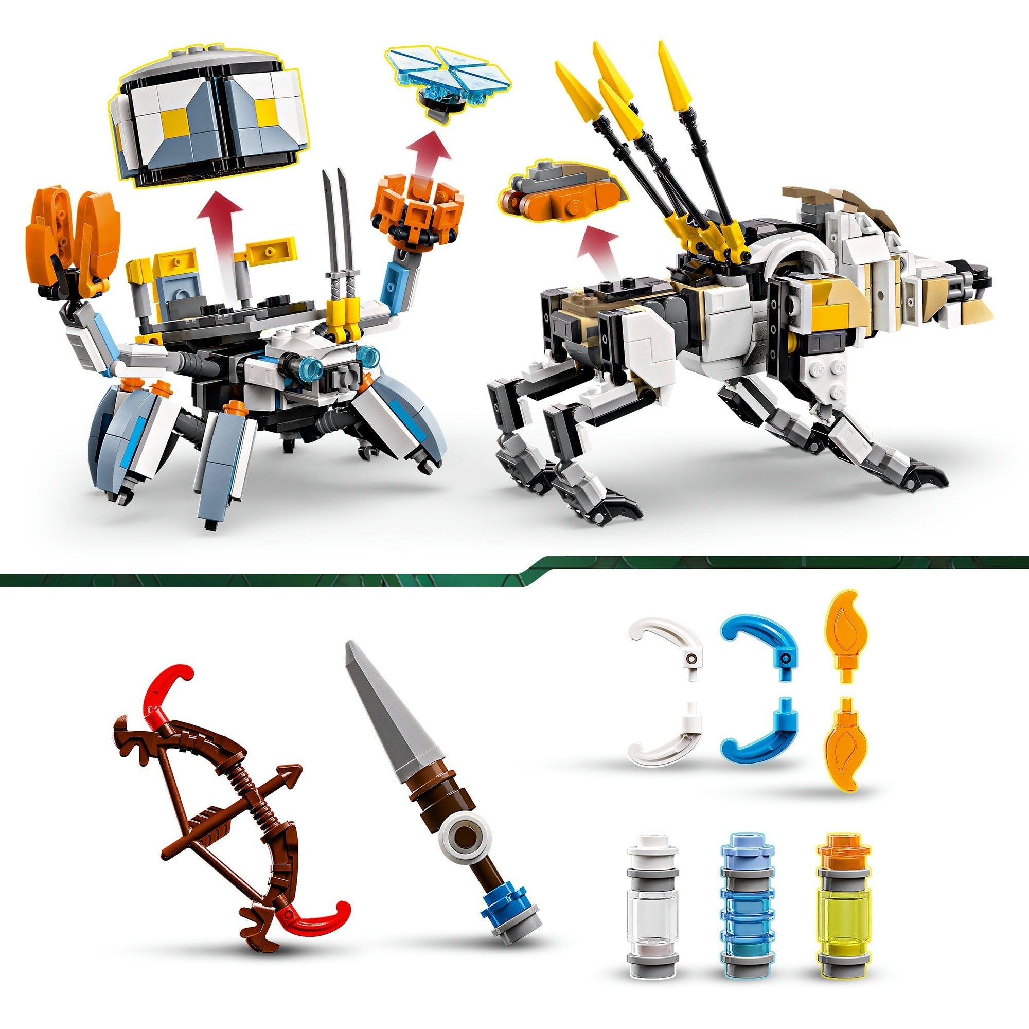 Lego ® horizon adventures™ aloy en varl vs. shell-walker en sawtooth - 77037