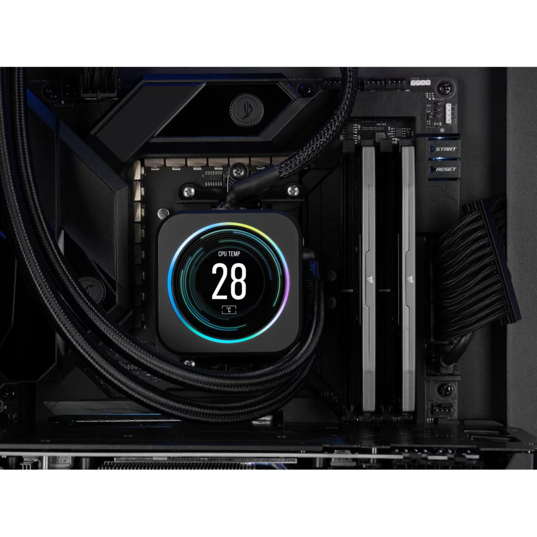 Corsair vengeance 32 gb ddr5-6000 (2x 16 gb) werkgeheugen (zwart, cmk32gx5m2d6000z38, xmp, expo)