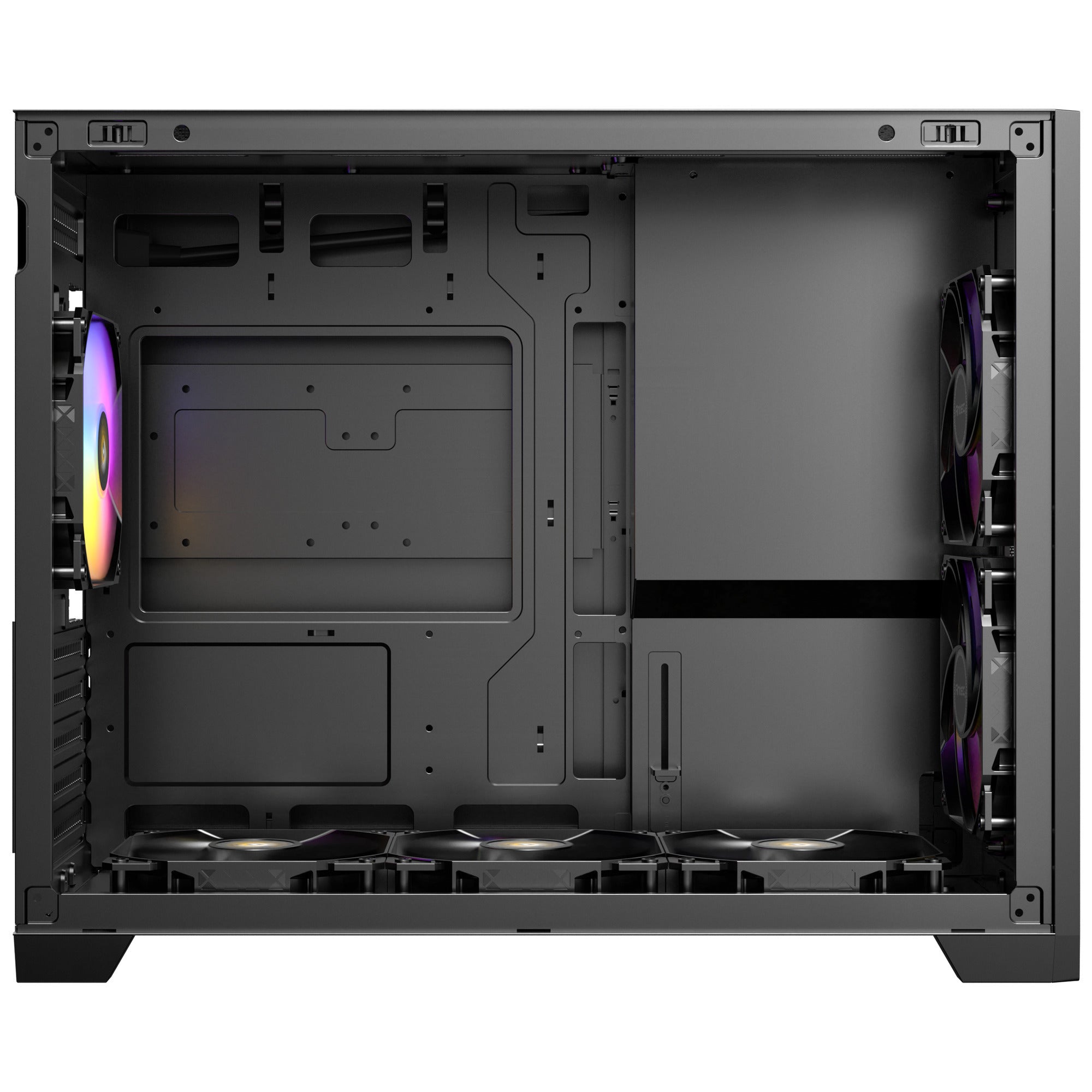 Antec flux m mini tower behuizing (zwart | 1x usb-a | 1x usb-c | tempered glass)