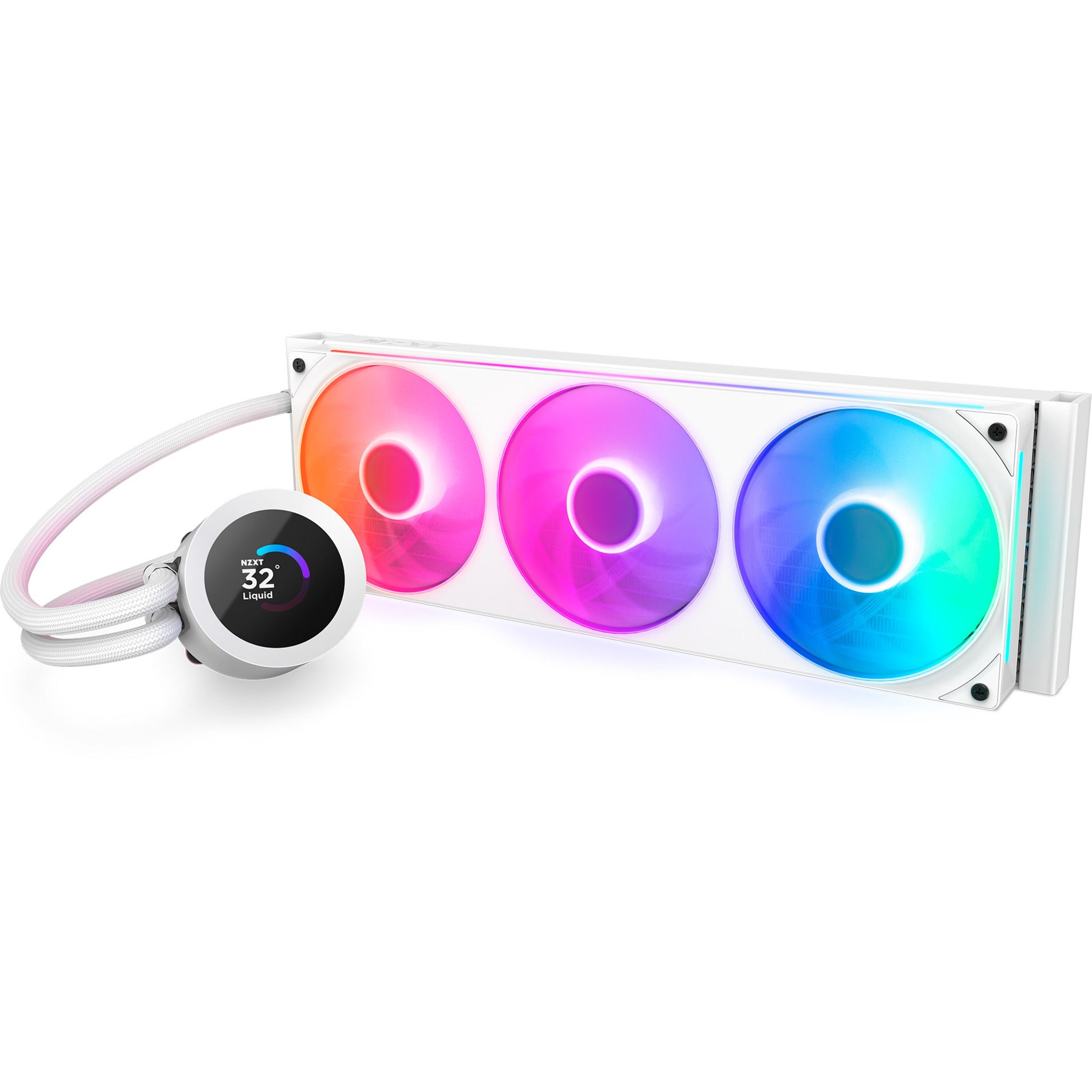 Nzxt kraken plus 360 rgb waterkoeling (wit)