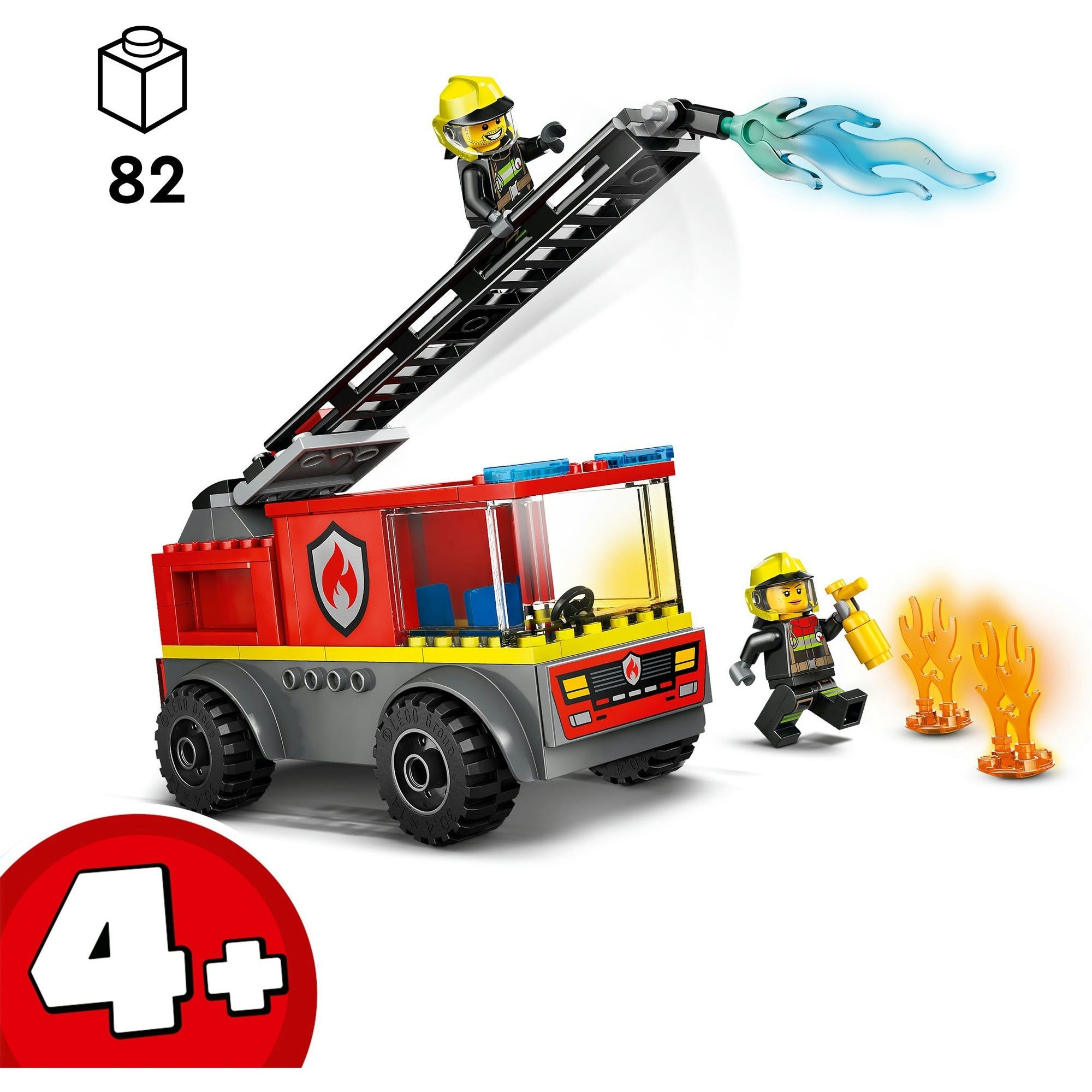 Lego city brandweerladderwagen met figuurtjes - 60463