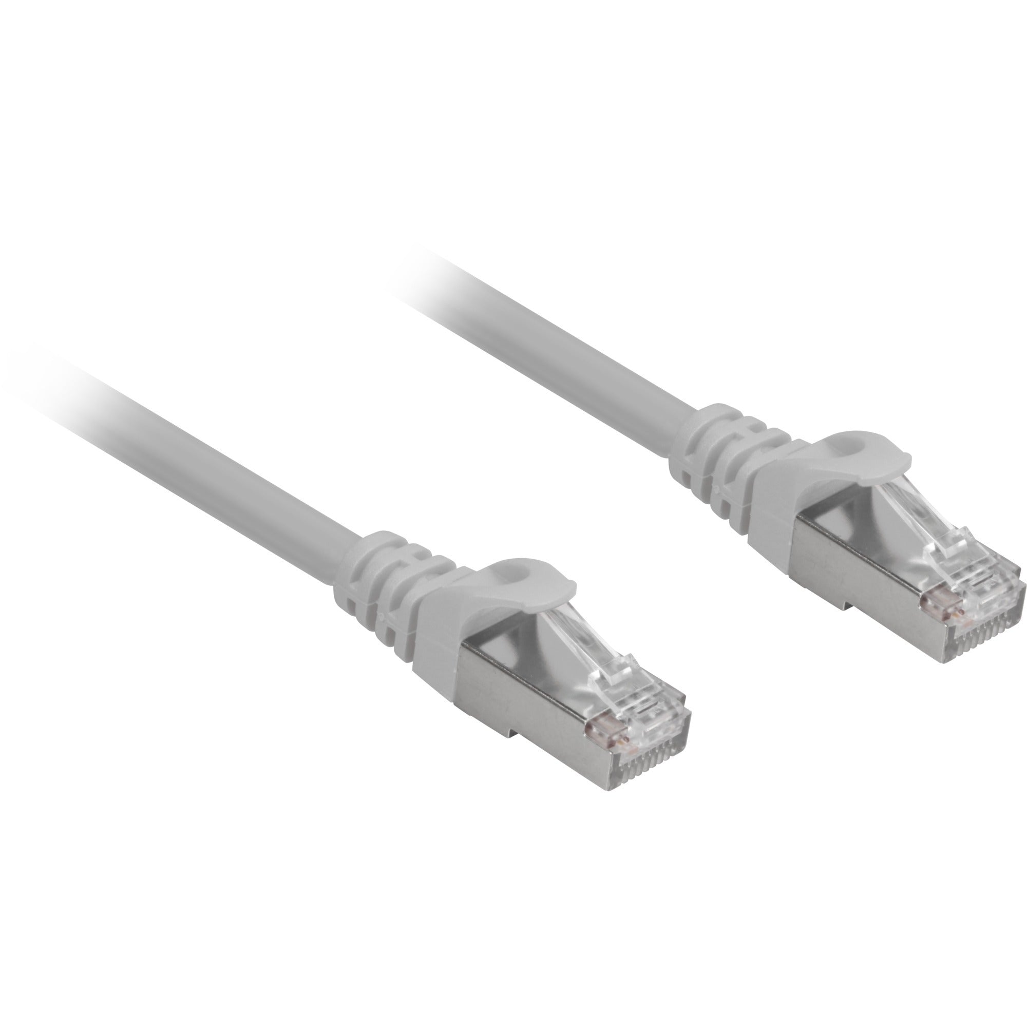 Sharkoon cat.6a netwerkkabel (grijs, 0,5 meter, sftp, rj-45, halogeenvrij)