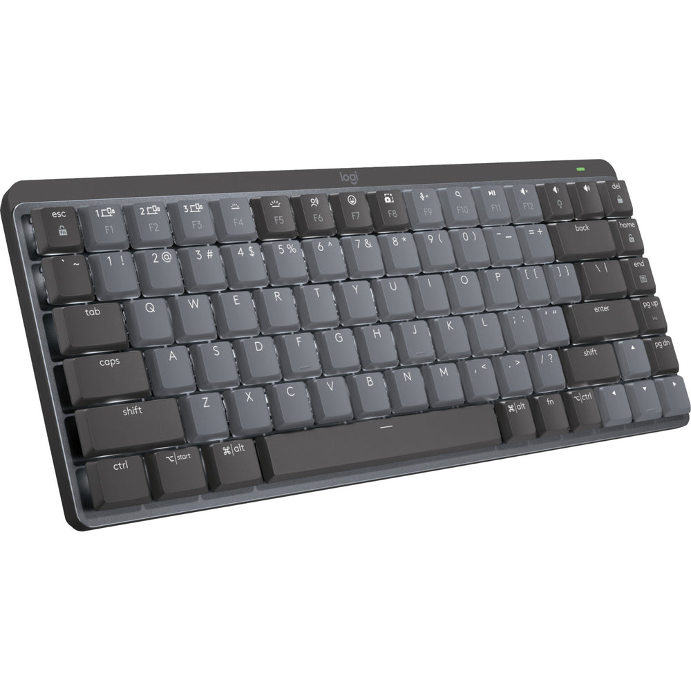 Logitech mx mechanical mini toetsenbord (zwart, us-international lay-out (qwerty), gl tactile, 80% (tkl), bluetooth)