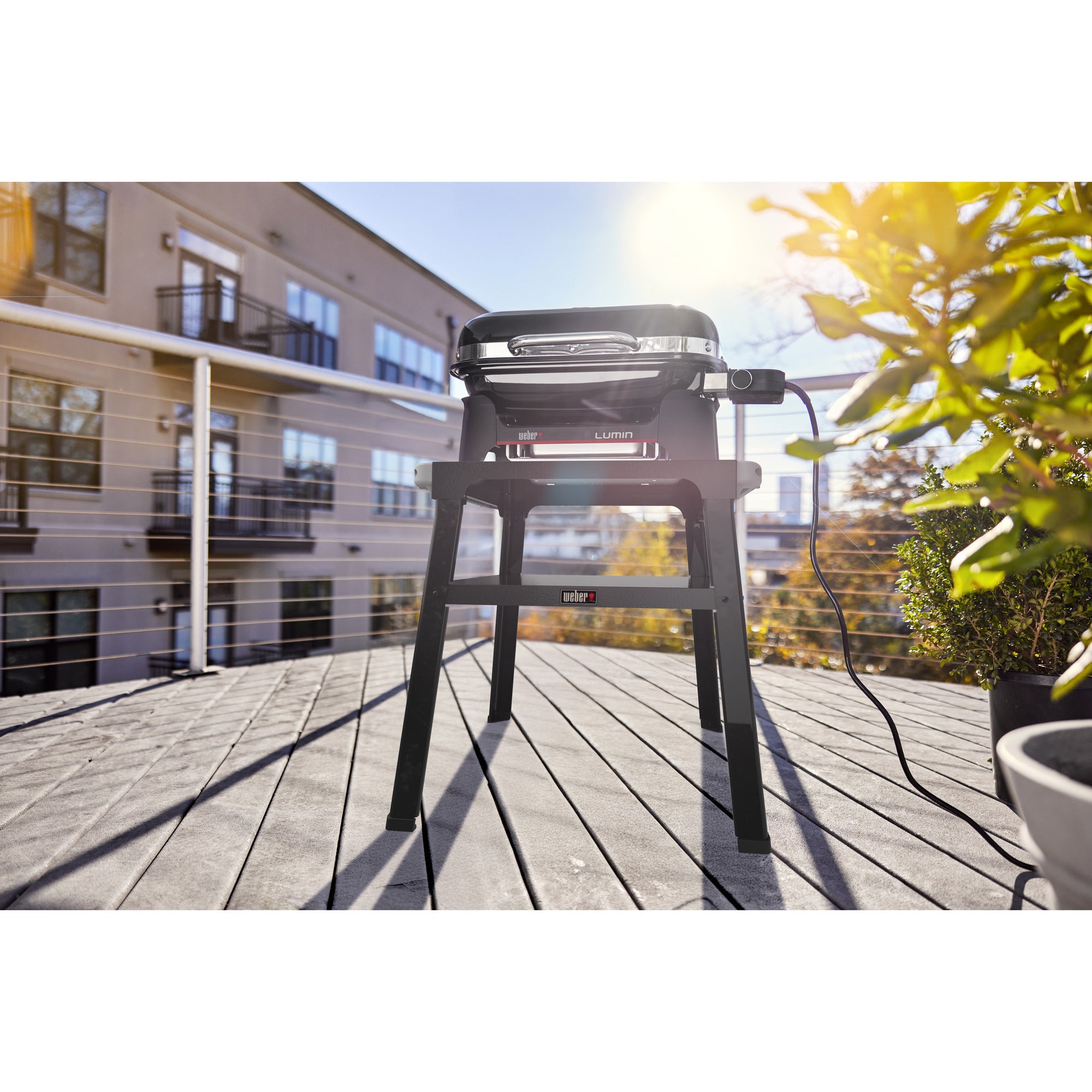 Weber lumin compact met onderstel, black barbecue