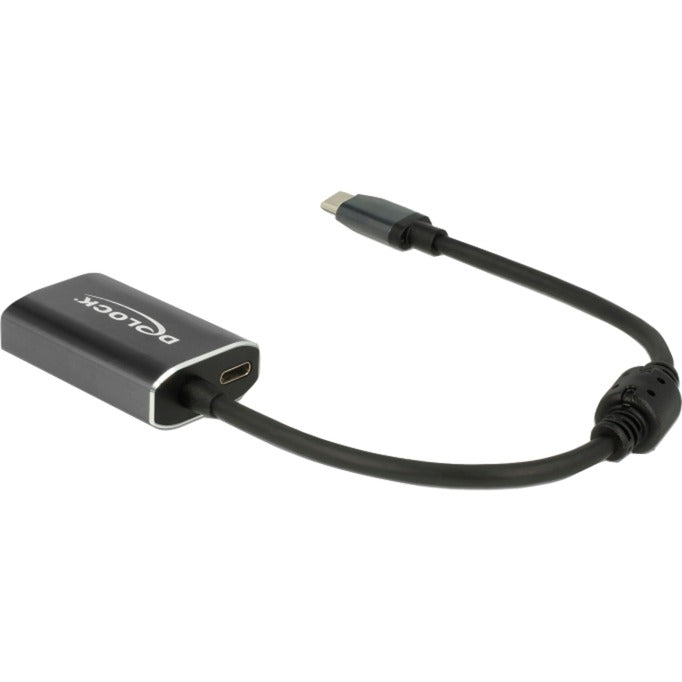 Delock usb-c (male) > mini displayport (female) met pd functie adapter (donkergrijs, 0,2 meter)
