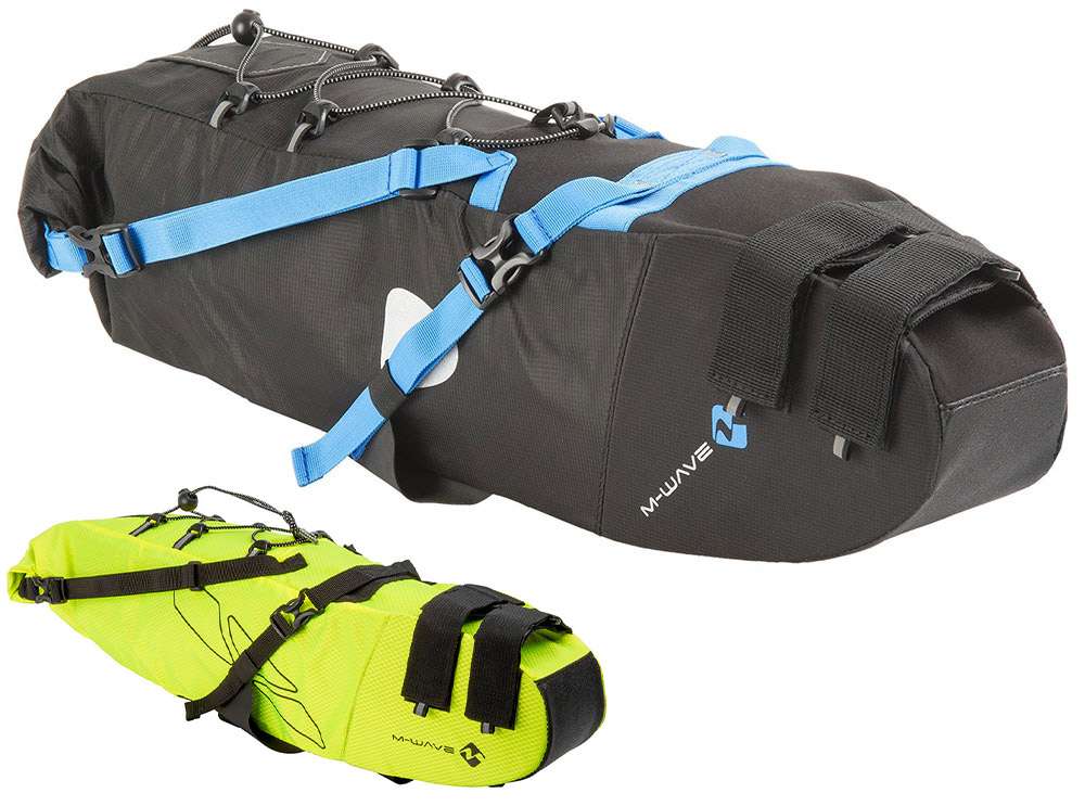 zadeltas Rough Ride L 11 liter nylon zwart geel