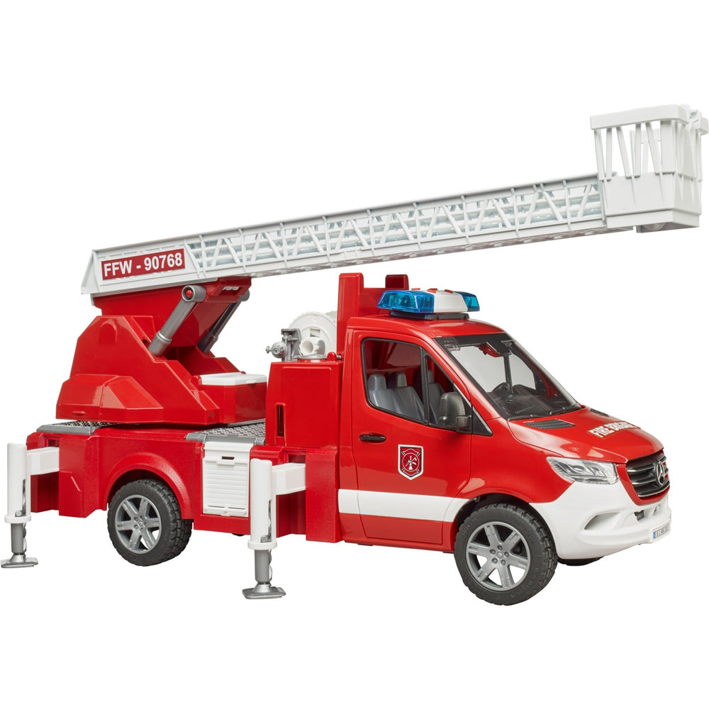 Bruder mb sprinter brandweerwagen met licht en geluid modelvoertuig (02673)