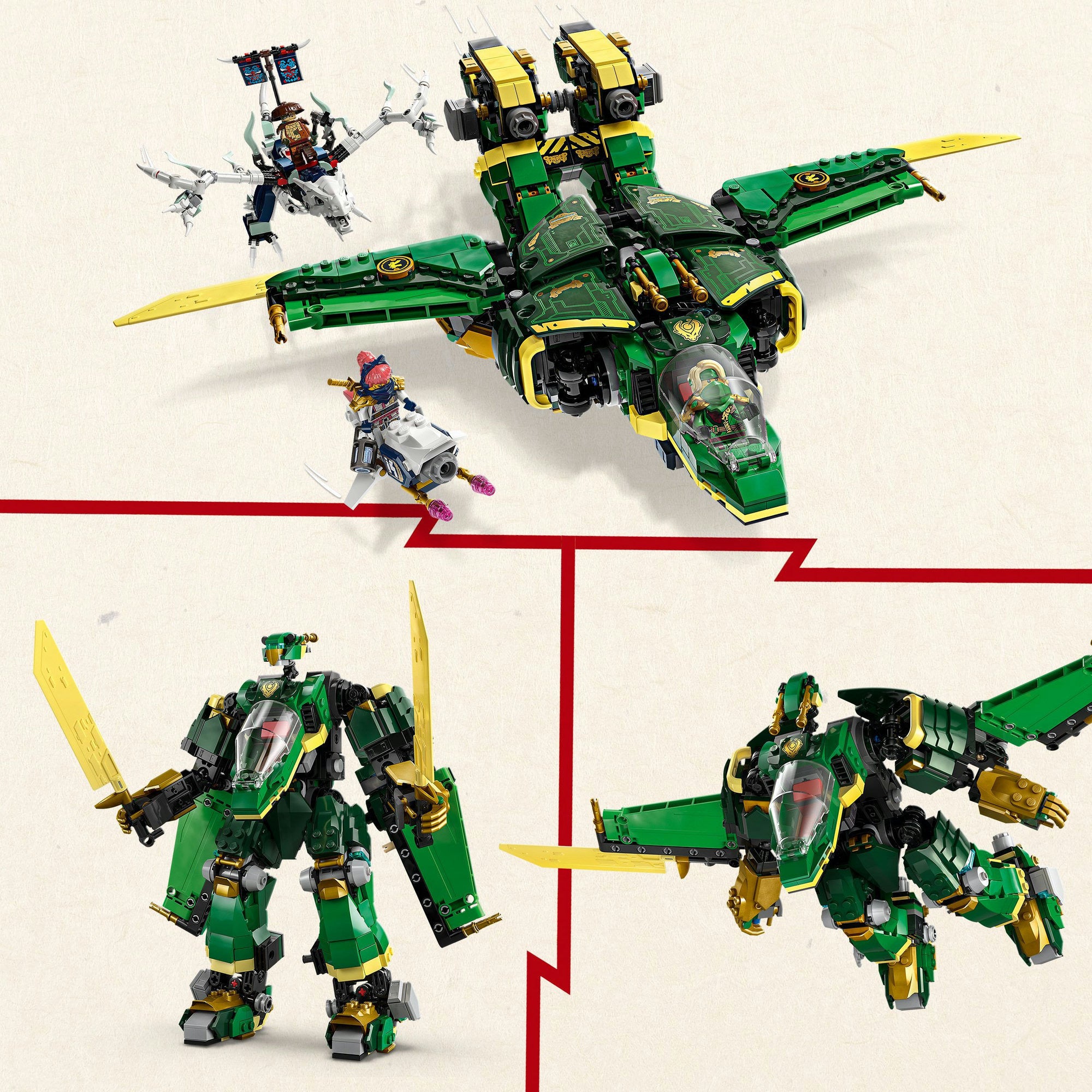 Lego 71845 Ninjago Lloyds vliegtuigmecha
