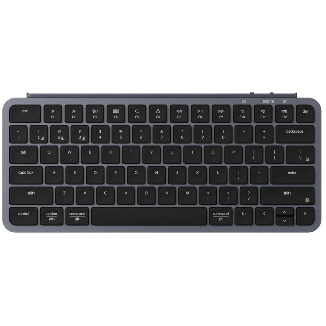 Keychron b1 pro-k1, toetsenbord (grijs zwart, us-international, scissor switches, 75%, abs keycaps, 2.4ghz | bluetooth 5.2 | usb-c)