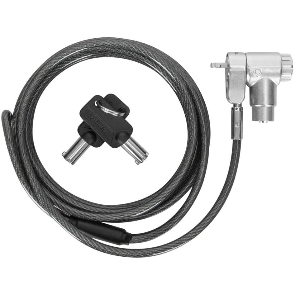 Targus defcon ultimate universal keyed cable lock with adaptable lock head diefstalbeveiliging